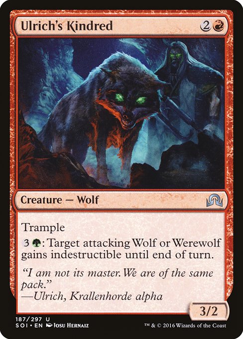 Magic the Gathering Card - Ulrich's Kindred - MTG Circle