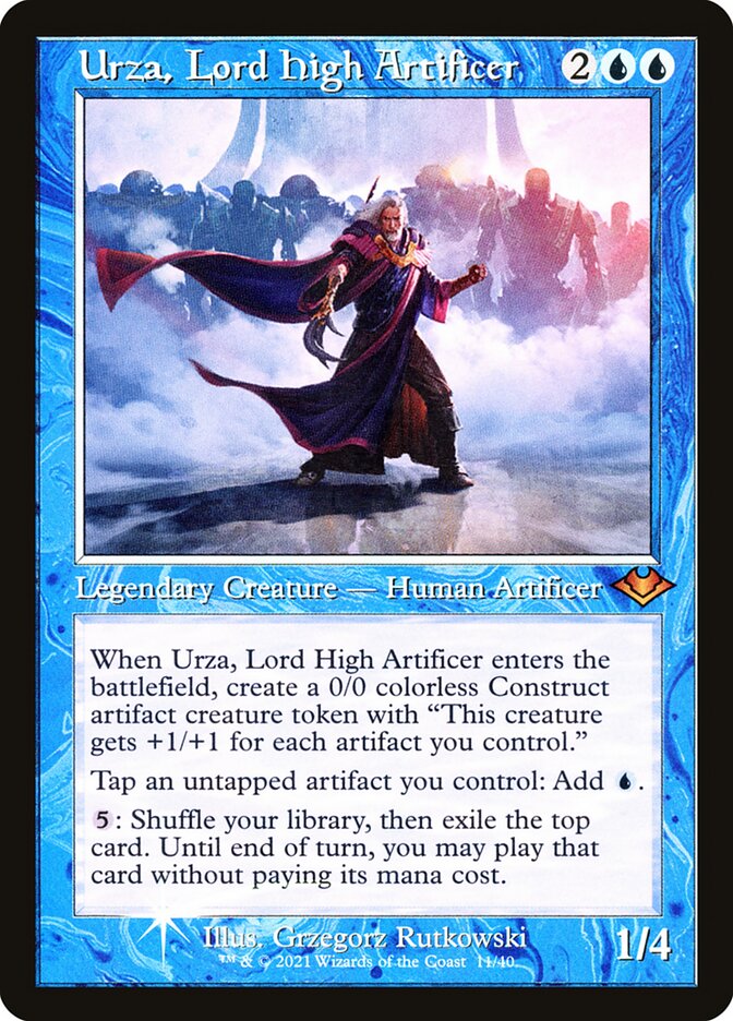 Magic the Gathering Card - Urza, Lord High Artificer - MTG Circle