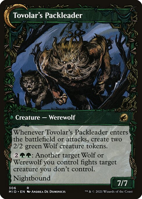 Magic the Gathering Card - Tovolar's Packleader - MTG Circle