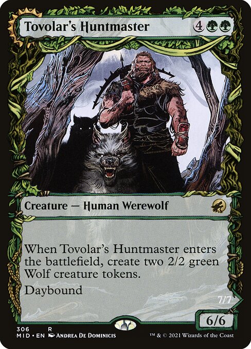 Magic the Gathering Card - Tovolar's Huntmaster - MTG Circle