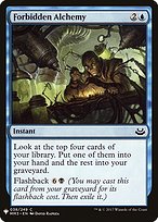 Magic the Gathering Card - Forbidden Alchemy - MTG Circle