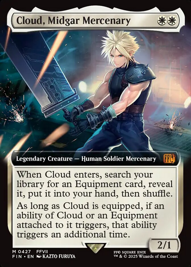 Magic the Gathering Card - Cloud, Midgar Mercenary - MTG Circle