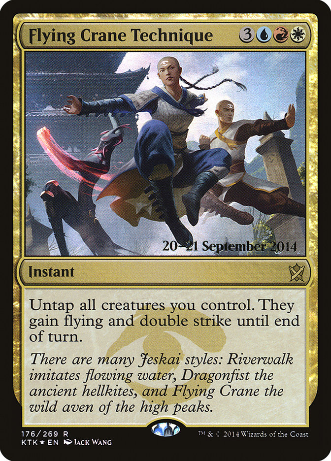 Magic the Gathering Card - Flying Crane Technique - MTG Circle