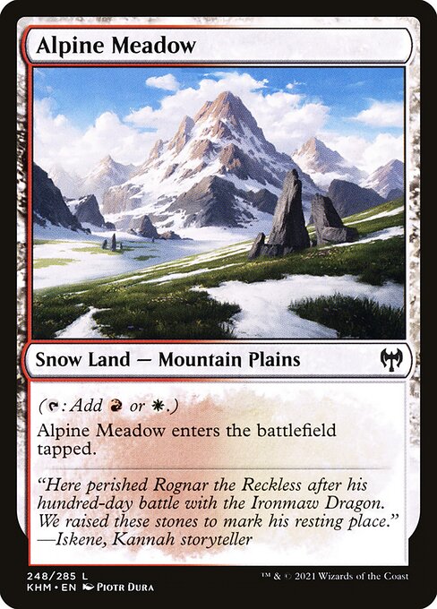 Magic the Gathering Card - Alpine Meadow - MTG Circle