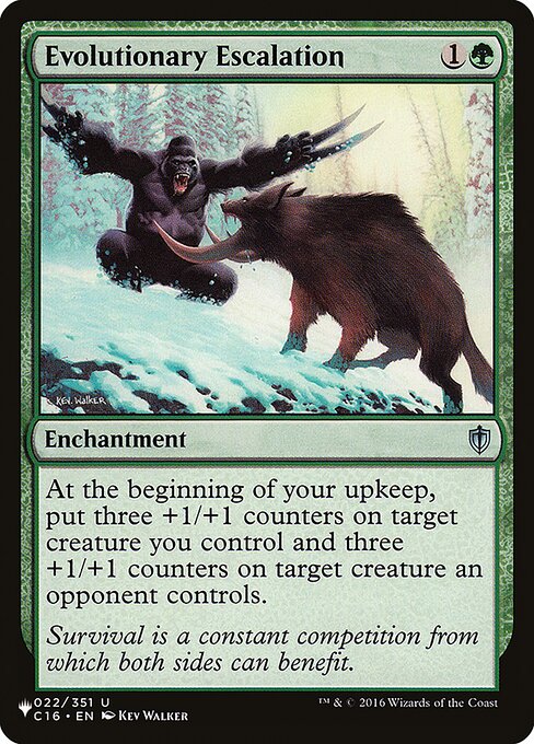 Magic the Gathering Card - Evolutionary Escalation - MTG Circle