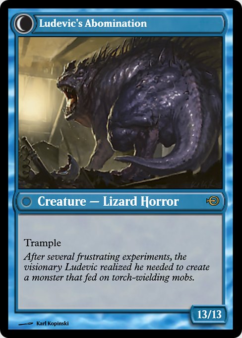 Magic the Gathering Card - Ludevic's Abomination - MTG Circle