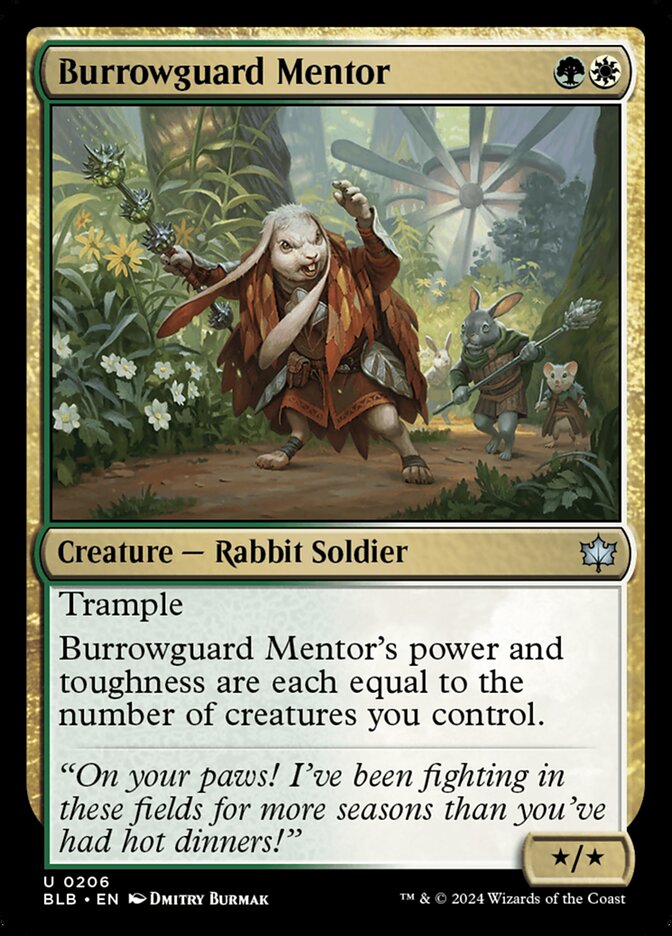 Magic the Gathering Card - Burrowguard Mentor - MTG Circle