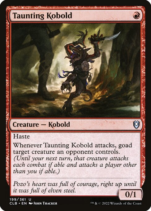 Magic the Gathering Card - Taunting Kobold - MTG Circle