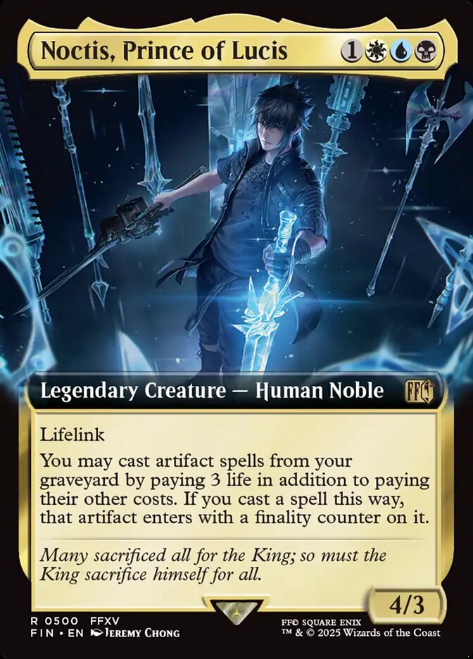 Magic the Gathering Card - Noctis, Prince of Lucis - MTG Circle