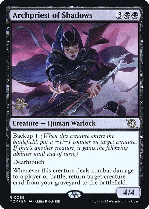 Magic the Gathering Card - Archpriest of Shadows - MTG Circle