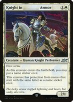 Magic the Gathering Card - Knight in _____ Armor - MTG Circle