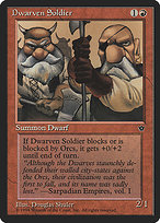 Magic the Gathering Card - Dwarven Soldier - MTG Circle
