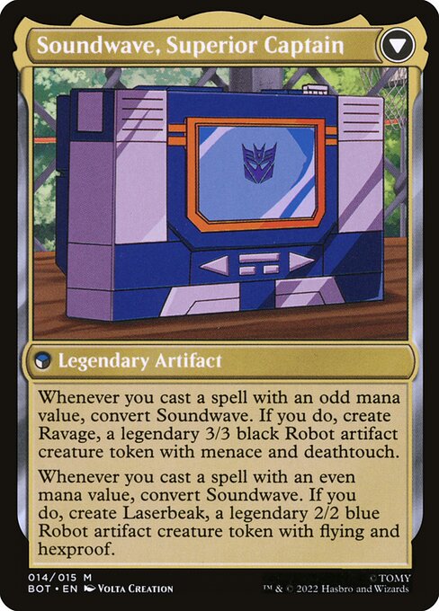 Magic the Gathering Card - Soundwave, Superior Captain - MTG Circle