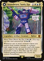 Magic the Gathering Card - Soundwave, Sonic Spy // Soundwave, Superior Captain - MTG Circle