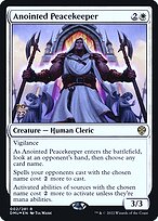 Magic the Gathering Card - Anointed Peacekeeper - MTG Circle