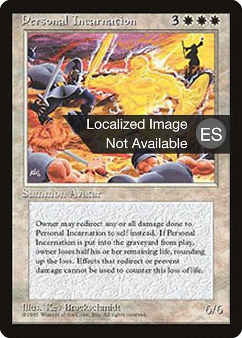 Magic the Gathering Card - Personal Incarnation - MTG Circle