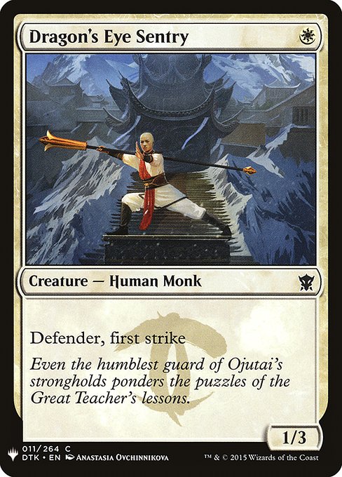 Magic the Gathering Card - Dragon's Eye Sentry - MTG Circle