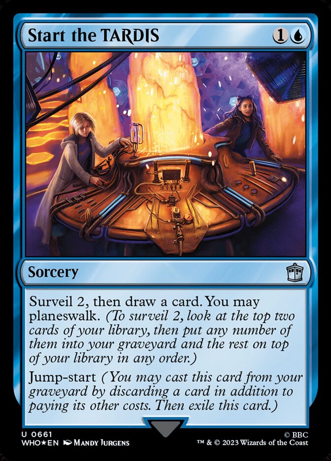 Magic the Gathering Card - Start the TARDIS - MTG Circle
