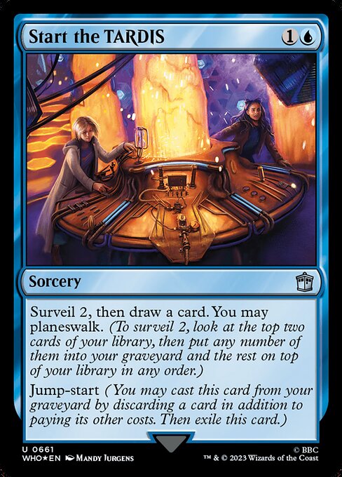 Magic the Gathering Card - Start the TARDIS - MTG Circle