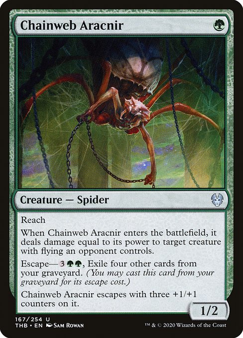 Magic the Gathering Card - Chainweb Aracnir - MTG Circle