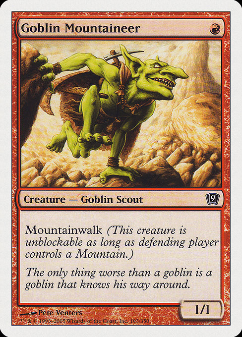 Magic the Gathering Card - Goblin Mountaineer - MTG Circle