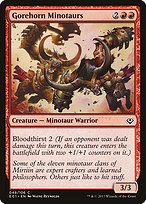 Magic the Gathering Card - Gorehorn Minotaurs - MTG Circle