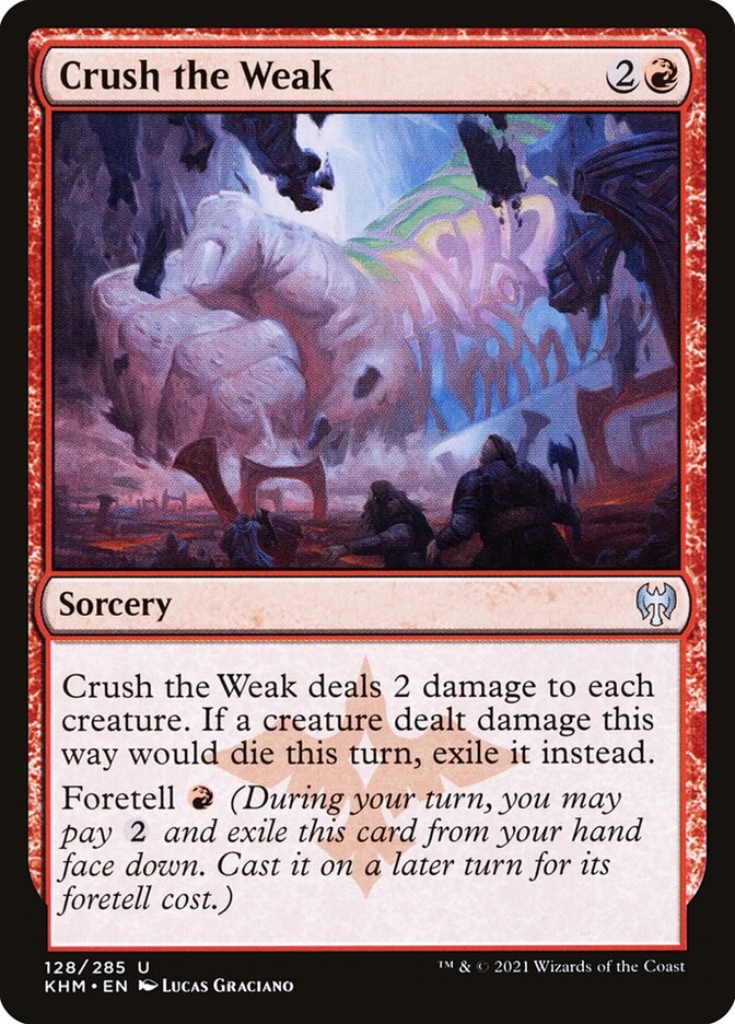 Magic the Gathering Card - Crush the Weak - MTG Circle