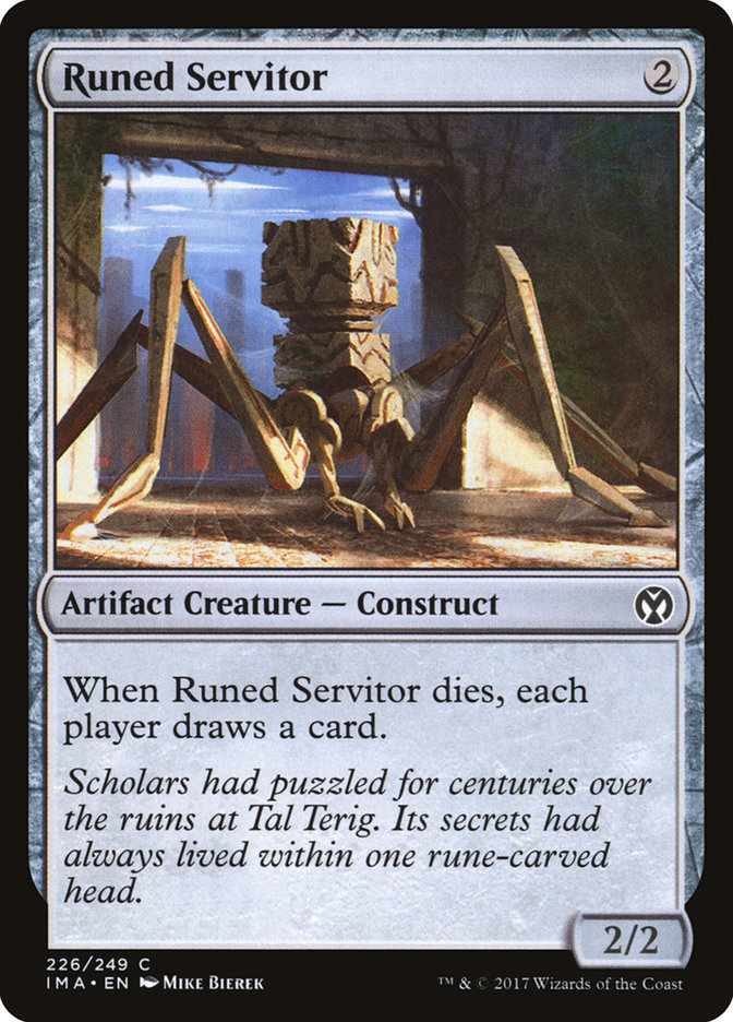 Magic the Gathering Card - Runed Servitor - MTG Circle
