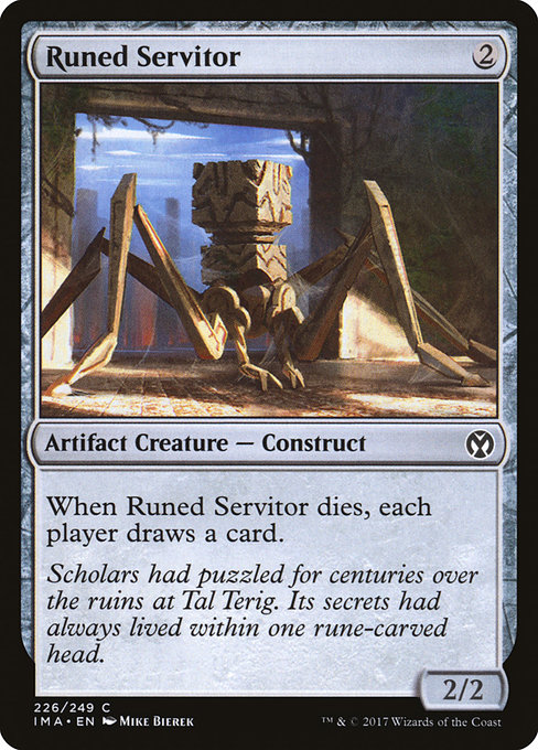 Magic the Gathering Card - Runed Servitor - MTG Circle