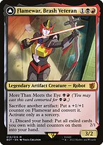 Magic the Gathering Card - Flamewar, Brash Veteran // Flamewar, Streetwise Operative - MTG Circle