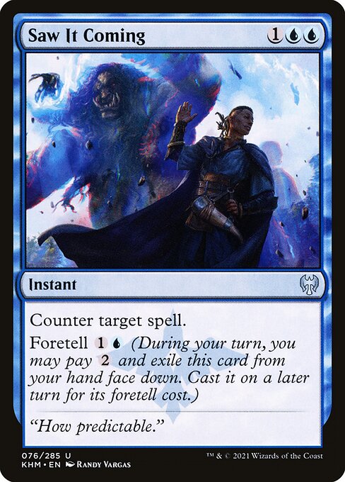 Magic the Gathering Card - Saw It Coming - MTG Circle
