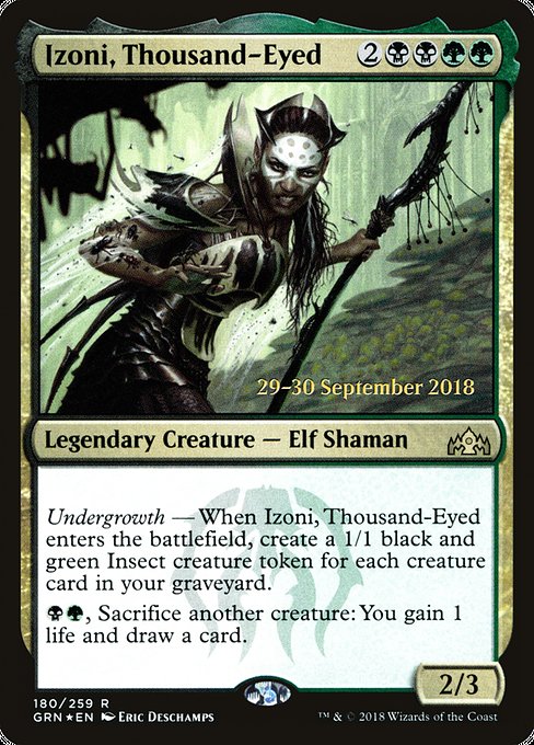 Magic the Gathering Card - Izoni, Thousand-Eyed - MTG Circle