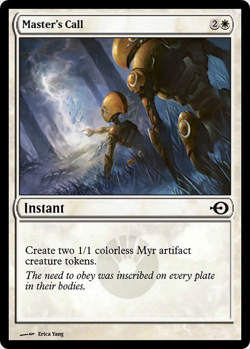 Magic the Gathering Card - Master's Call - MTG Circle