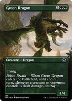 Magic the Gathering Card - Green Dragon - MTG Circle
