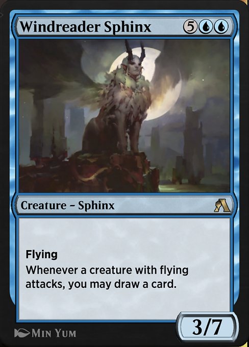 Magic the Gathering Card - Windreader Sphinx - MTG Circle