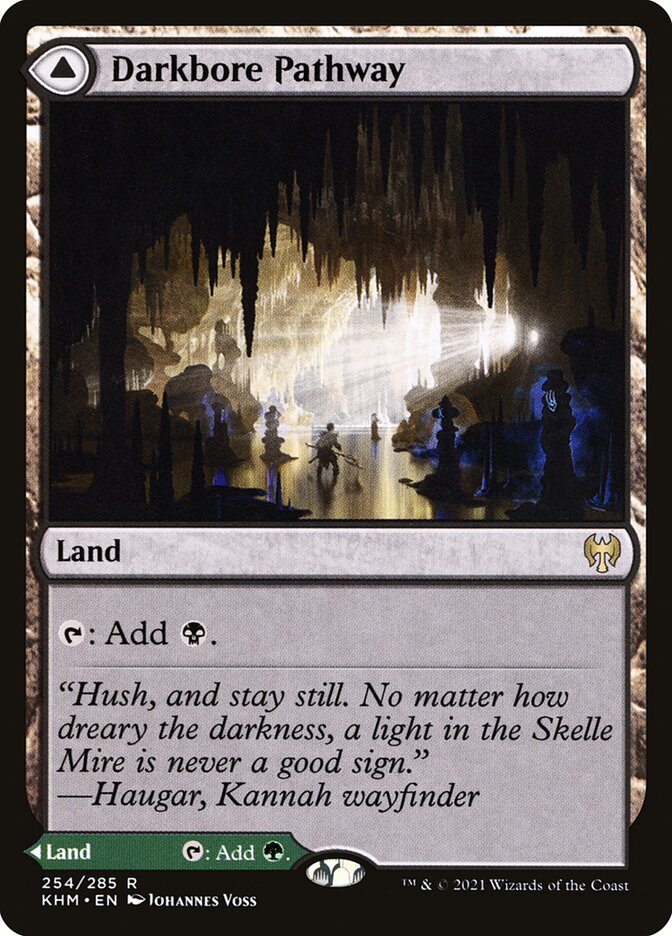 Magic the Gathering Card - Darkbore Pathway - MTG Circle