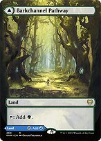 Magic the Gathering Card - Barkchannel Pathway // Tidechannel Pathway - MTG Circle