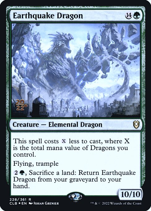 Magic the Gathering Card - Earthquake Dragon - MTG Circle
