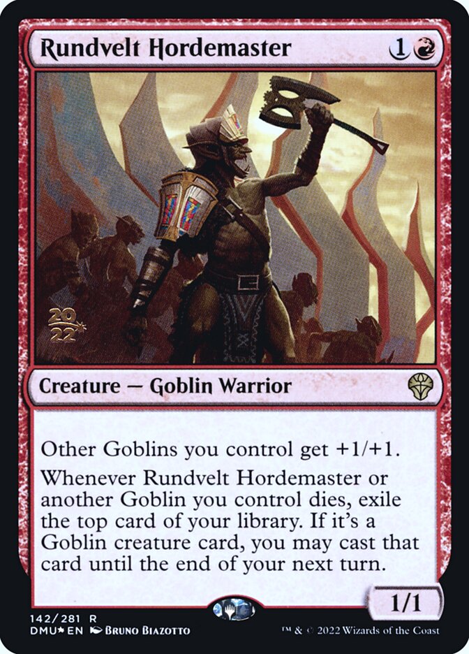 Magic the Gathering Card - Rundvelt Hordemaster - MTG Circle