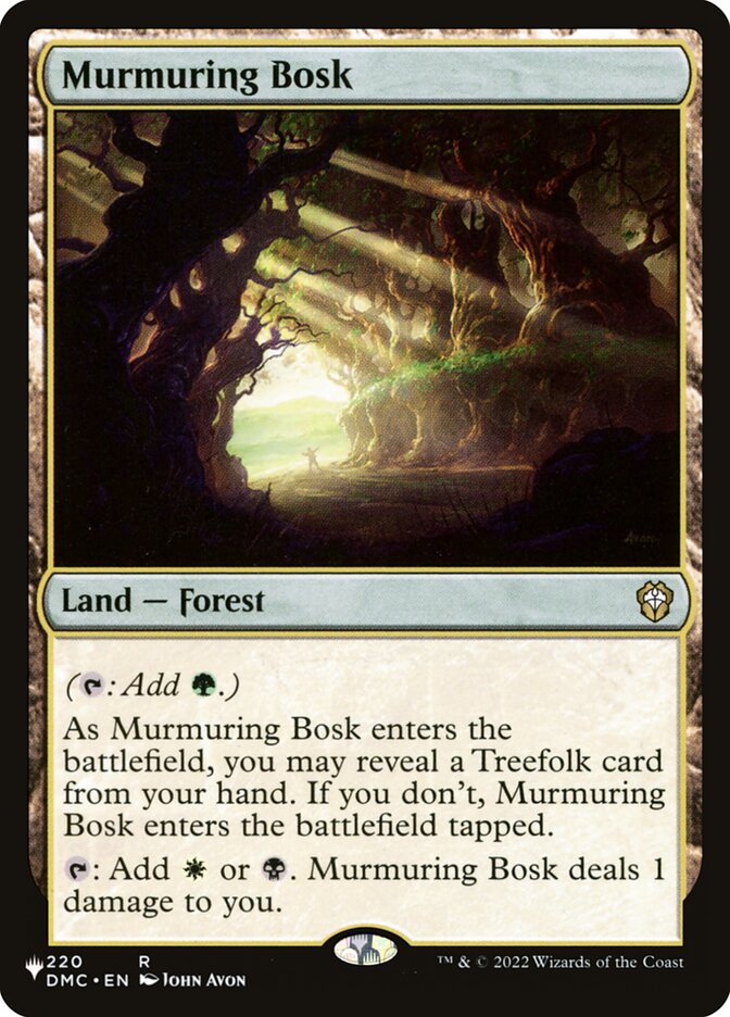 Magic the Gathering Card - Murmuring Bosk - MTG Circle