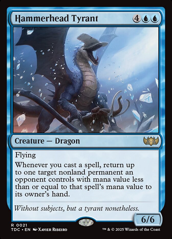 Magic the Gathering Card - Hammerhead Tyrant - MTG Circle