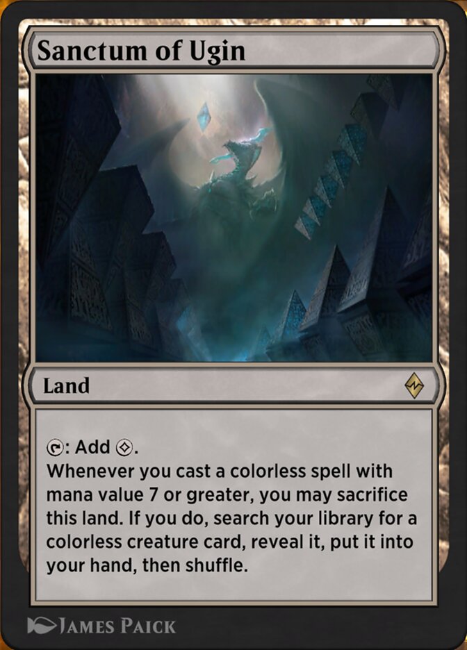 Magic the Gathering Card - Sanctum of Ugin - MTG Circle
