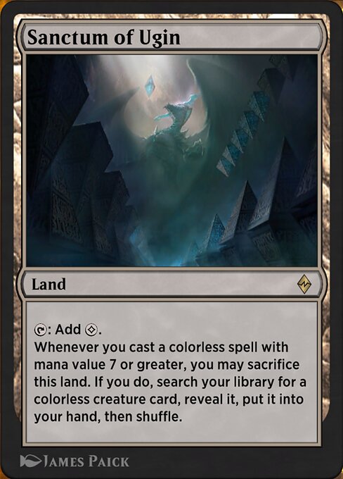 Magic the Gathering Card - Sanctum of Ugin - MTG Circle