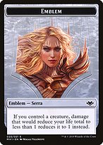 Magic the Gathering Card - Serra the Benevolent Emblem - MTG Circle