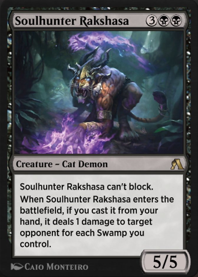 Magic the Gathering Card - Soulhunter Rakshasa - MTG Circle
