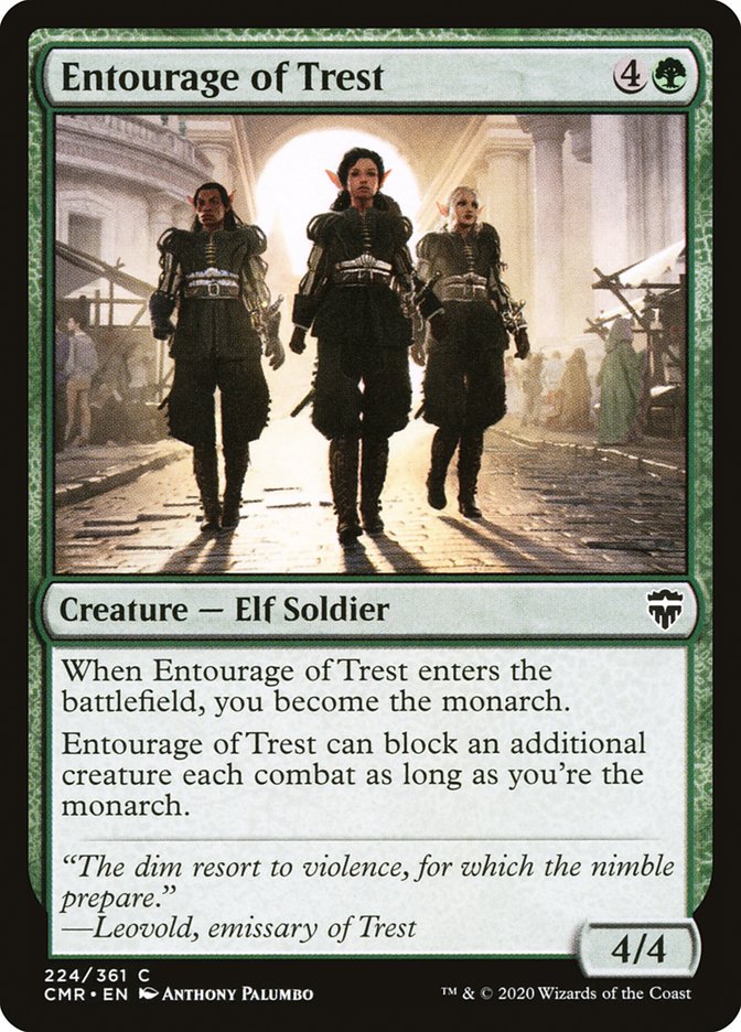 Magic the Gathering Card - Entourage of Trest - MTG Circle
