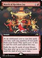 Magic the Gathering Card - March of Reckless Joy - MTG Circle