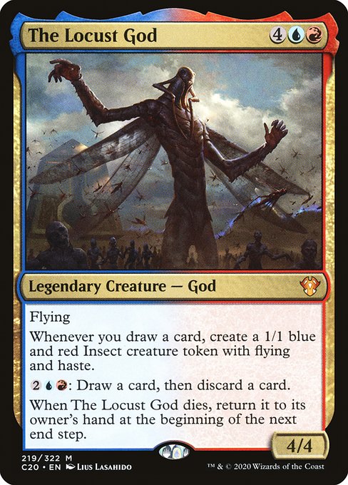Magic the Gathering Card - The Locust God - MTG Circle