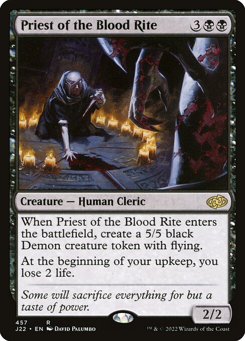 Magic the Gathering Card - Priest of the Blood Rite - MTG Circle