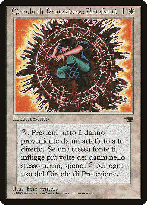 Magic the Gathering Card - Circle of Protection: Artifacts - MTG Circle